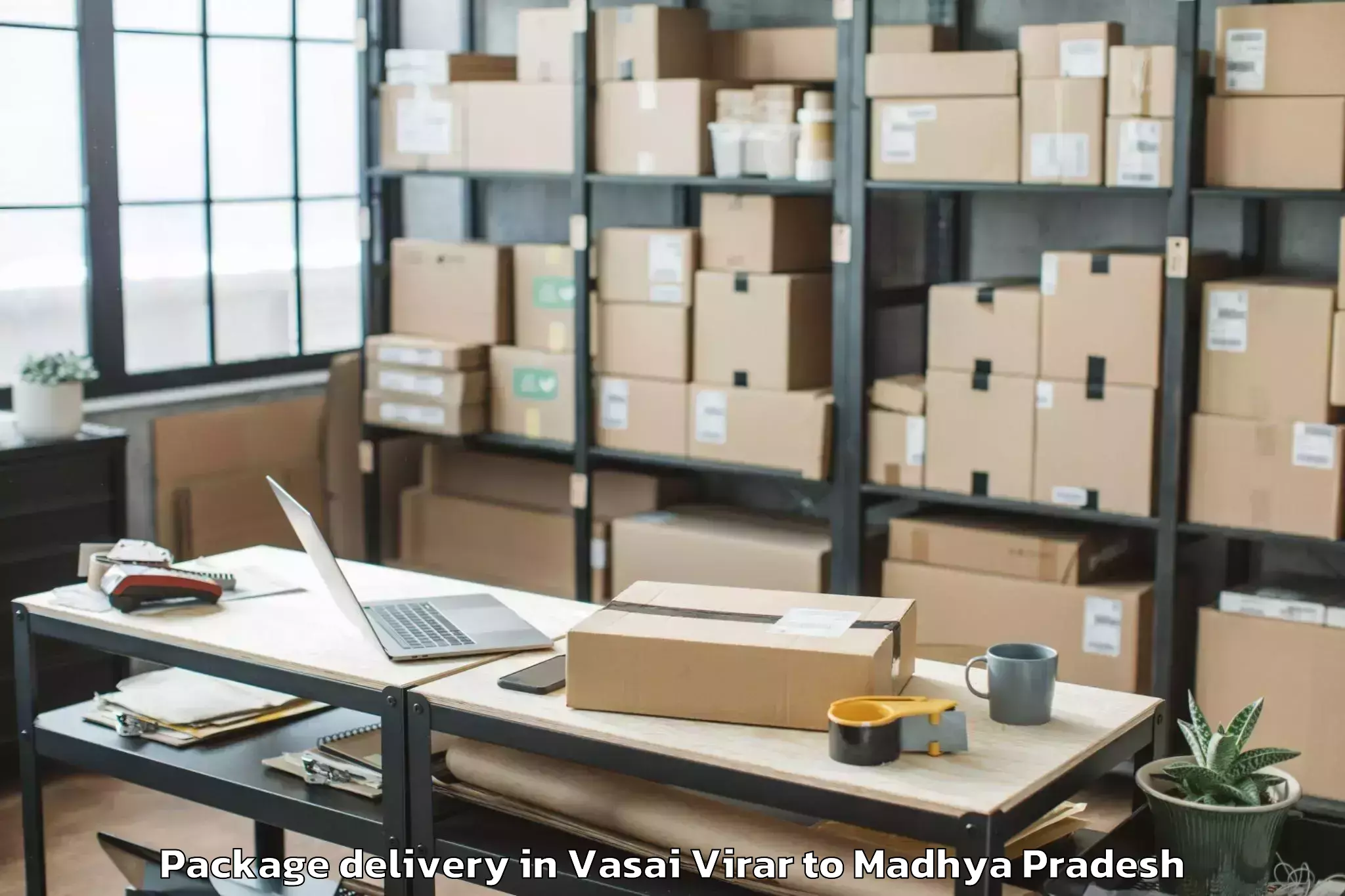 Easy Vasai Virar to Khategaon Package Delivery Booking